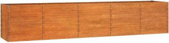 vidaXL Arriate Oxidado De Acero Corten 400x80x77 Cm Vidaxl