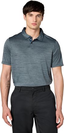 Oakley Mens Aero Hydrolix Polo Shirt, Dark Slate Heather, XXL