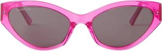 Balenciaga Sunglasses, female, Pink, Size: ONE SIZE Flat Cat Eye Sunglasses