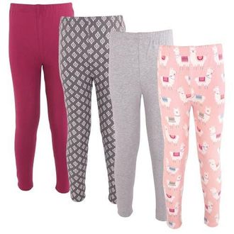 Hudson Baby 4Pk Essential Pants Set in Llamas at Nordstrom, Size 0-3M
