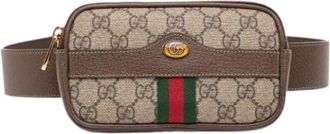 Gucci Pre-owned Belt Bags, female, Brown, Size: ONE SIZE Pre-owned Ophidia Belt Bag