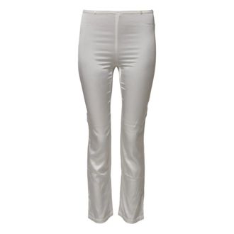 Dolce & Gabbana Slim-fit Trousers, female, White, Size: 3XS Tapered Pants
