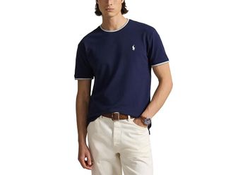 Polo Ralph Lauren Classic Fit Stretch Mesh T-Shirt Mens T Shirt Newport Navy : 2XL, Cotton/Elastane