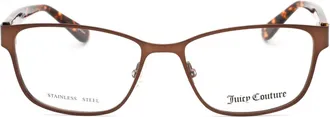 Juicy Couture JU210 Metal Rectangular Eyeglasses - Brown