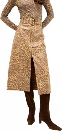 Marie Oliver Chelsea Skirt In Leopard