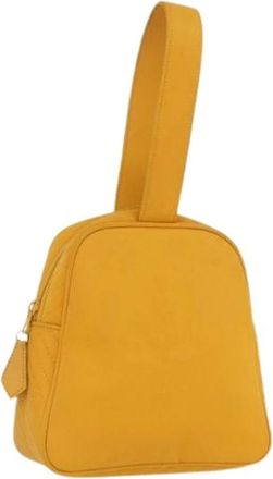 Saint Laurent Pre-owned Mini Bags, female, Yellow, Size: ONE SIZE Pre-owned Vintage Hand Bag