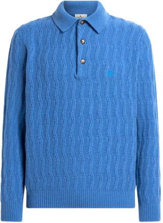 Etro Light Blue Regular Sweater