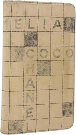 Chanel Pre-owned Vintage Long Wallet - Dames - Vintage Accessoires - Beige - ONE Size - Vintage