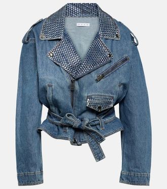 Area Giacca di jeans con cristalli
