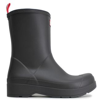 Hunter Original Play Boot Mid Rubber Mens Mid Calf Boots - Black - Size:UK 11