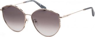 Ferragamo Womens SF264S-785 SF264S 60 785 Fashion Sunglasses - Rose Gold - One Size