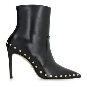 Stuart Weitzman Leather Pointy-toe Ankle Boots