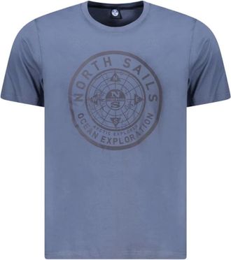 North Sails Hombre, Camisetas, Azul, Talla: S