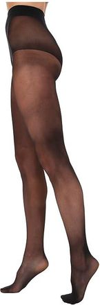 Wolford Pure 10 Womens Tights Hose Black : LG, Cotton/Nylon/Silk