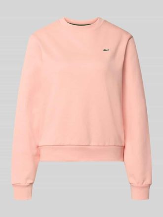 Lacoste Sport Relaxed Fit Sweatshirt aus reiner Baumwolle in Apricot, Gr&ouml;&szlig;e 34