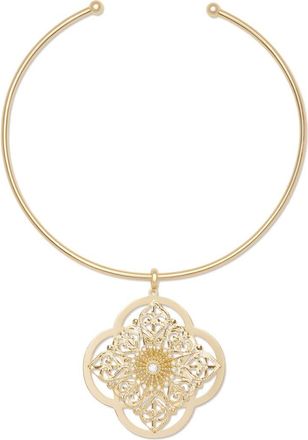 Ramy Brook Laya Medallion Collar Necklace in Gold at Nordstrom, Size No Size