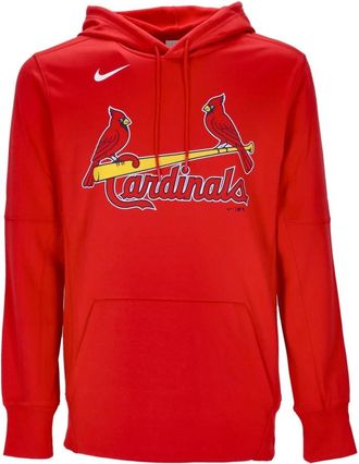 Nike Therma Performance Hoodie - Heren - Sportshirts - Rood - S - Polyester - Fitness