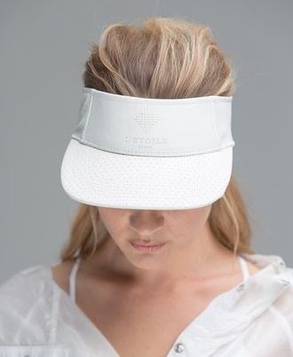 L'Etoile VEGAN LEATHER VISOR in White/white at Nordstrom