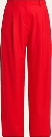 Giorgio Armani Draped Tulip-Cuff Sheath Dress