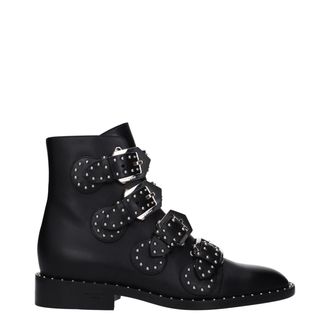Givenchy Black Leather Ankle Womens Boots