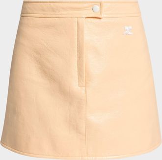 Courr&egrave;ges Vinyle Reedition Mini Skirt