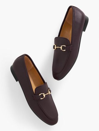 Talbots Katelyn Nappa Loafers - Deep Burgundy - 8 1/2 M Talbots