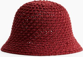 H&M Bucket Hat im Häkellook - Red