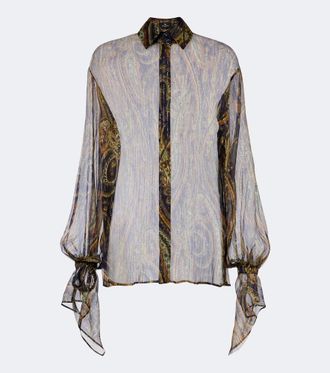 Etro Camicia in chiffon di misto seta