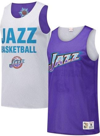 Mitchell & Ness Mens Mitchell & Ness Purple Utah Jazz Hardwood Classics Reversible Mesh Practice Jersey at Nordstrom, Size Large