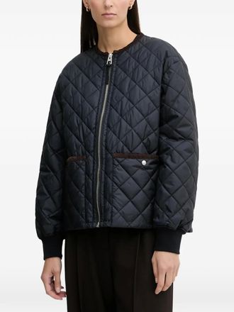 Marc O'Polo quilted zip jacket - Blue