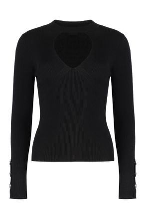 Pinko Rabbocco Knitted Wool-blend Top