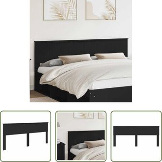 vidaXL Testiera moderna - Testiera Rovere Nero 200 cm Legno multistrato