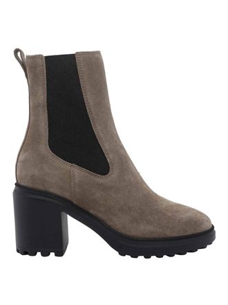 Hogan Beige H724 Chelsea Pump Booties