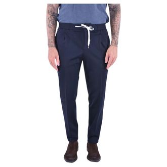 Pantaloni Torino Slim-fit Trousers, male, Blue, 3XL, Comfortable Jersey Jogger Trousers