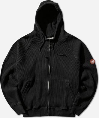 Cav Empt Men s Wide Rib Big Heavy Zip Hoodie Black