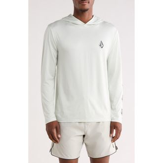 Volcom Deathly Stones Hooded Sun Shirt in Cloud Blue at Nordstrom Rack, Size Xx-Large