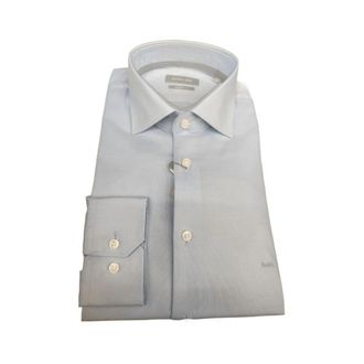 Michael Kors Honingraat Katoenen Overhemd Moderne Pasvorm Geborduurd - Heren - Casual Overhemden - Blauw - 3XL - Katoen - Overhemden