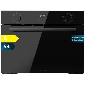 Cecotec Cecotec Forno Integrato Multifunzione de 53L Bolero Hexa M224500 Vetro Nero A. 2600W, 7 Funzioni con Grill, Scongelamento, Assistenza al Vapore