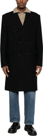 Ami Cappotto Classico Doppio Petto - - Coats - Uomo - Nero - L