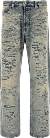 Diesel Light Blue Distressed Jeans