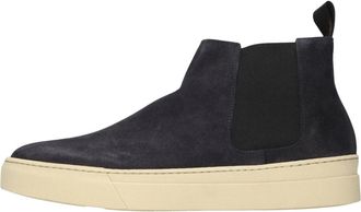 Frau Schoenen, Heren, Blauw, 43 EU, Leer, Waxy Enkellaars