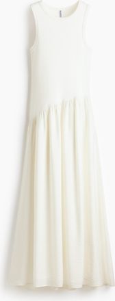 H&M Ausgestelltes Kleid - Cremefarben