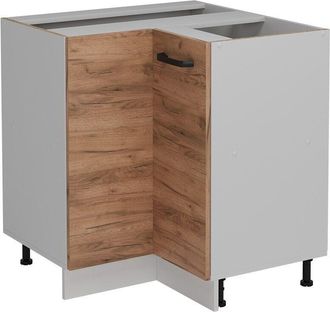 Vicco Armario De Esquina R-line, Roble Dorado, 75.6 Cm Sin Encimera