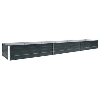 vidaXL Vidaxl - Arriate De Jard&iacute;n De Acero Galvanizado Antracita 480x80x45 Cm