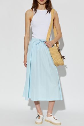 Kenzo Skirt With Logo Patch, Womens, Blue