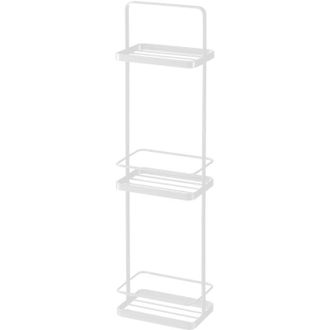 Yamazaki Tableware 6634 Tower 3Tiered Rack, White, Steel, 18 x 12 x 67 cm