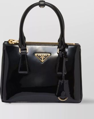 Prada galleria mini patent leather shoulder bag