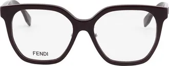 Fendi Square Full Rim Eyeglasses - Purple