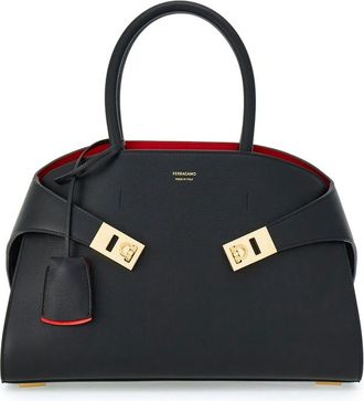 Ferragamo Small Hug Leather Tote Bag