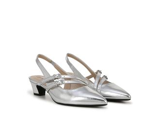 Life Stride Monique High Womens Heels Silver Metallic : 5.5 M (B), Leather